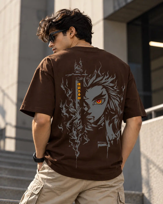 Demon Slayer Oversized Graphic Tee – Shade And Thread