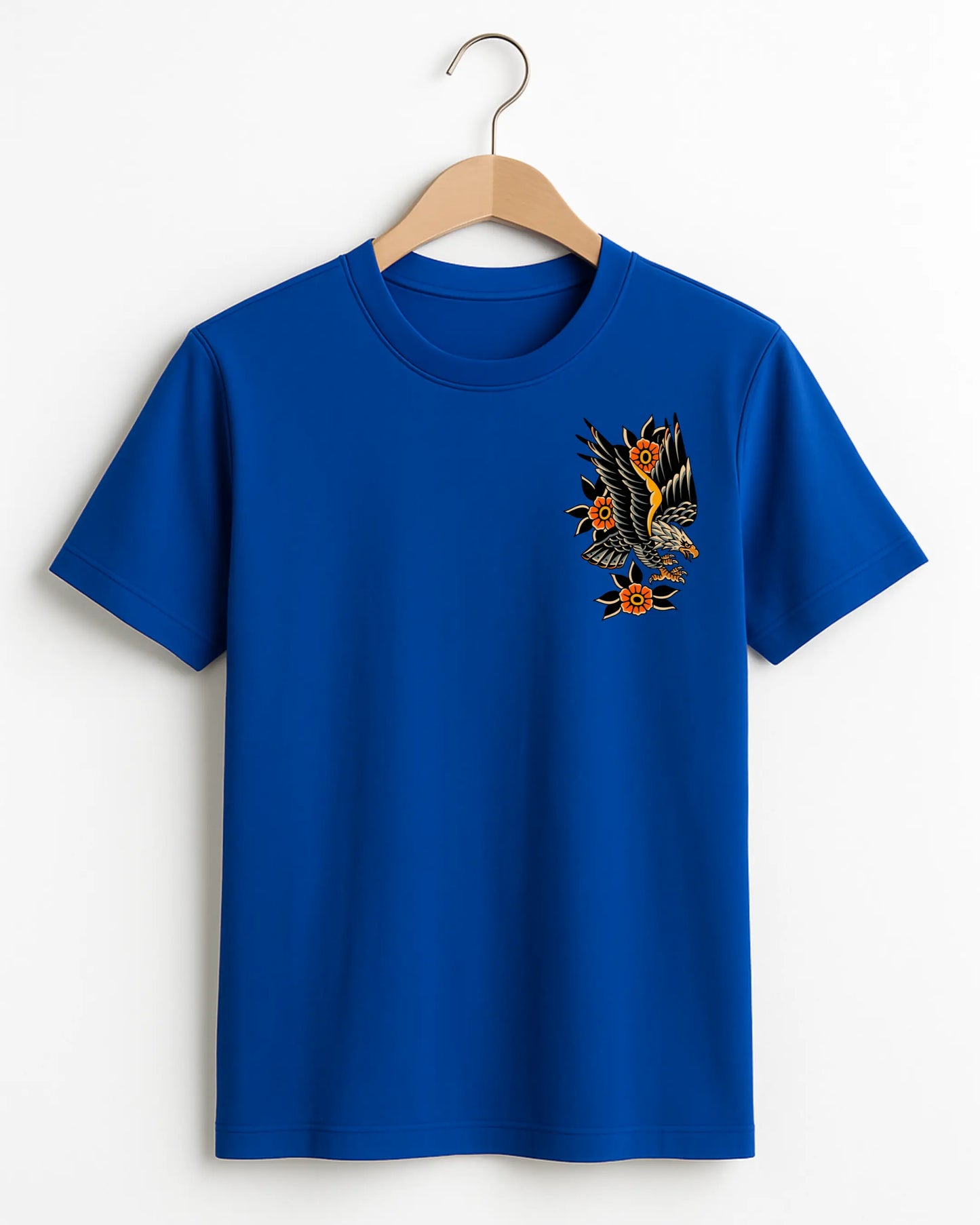 Flying_Eagle_Blue_Front_T-shirt
