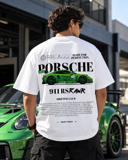 Porsche Oversized Graphic Tee – Shade And Thread