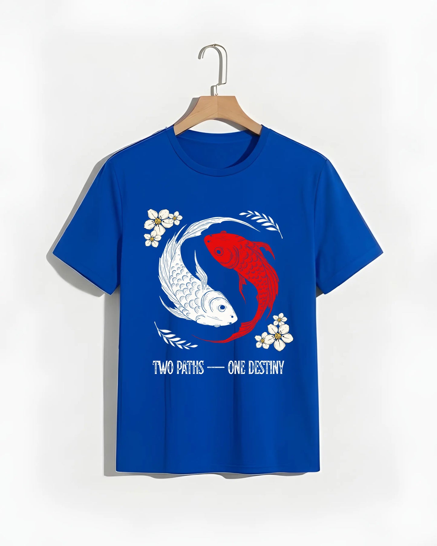 Two_Paths_One_Destiny_Blue_T-shirt