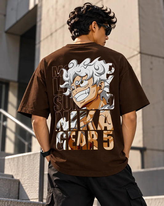 Luffy Gear 5 Oversized Graphic Tee – Shade And Thread