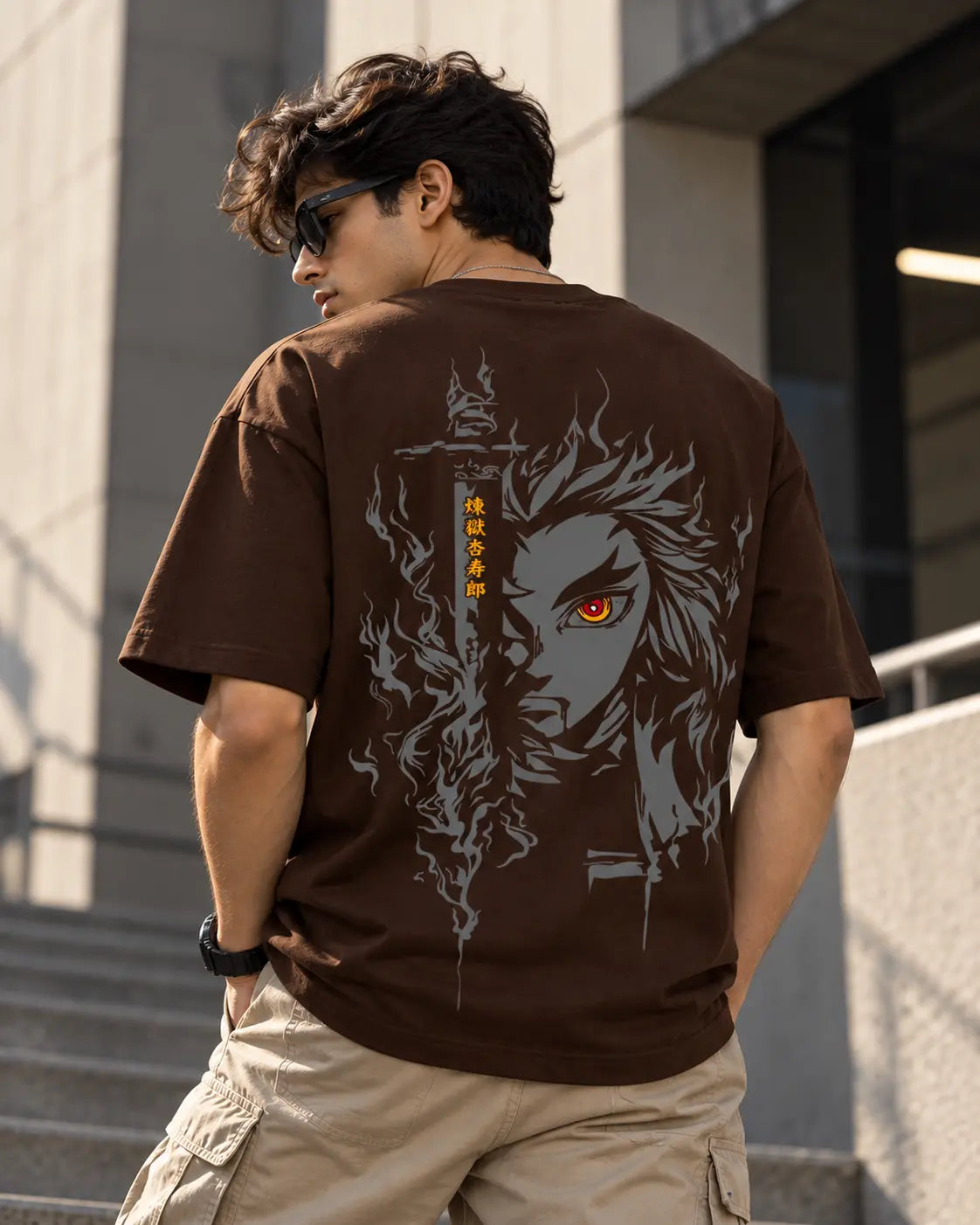 Demon Slayer Oversized Graphic Tee – Shade And Thread