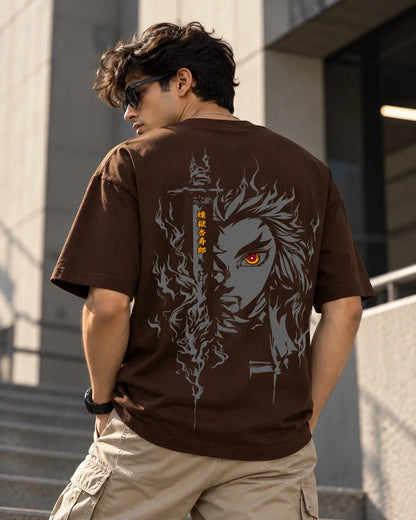 Demon Slayer Oversized Graphic Tee – Shade And Thread