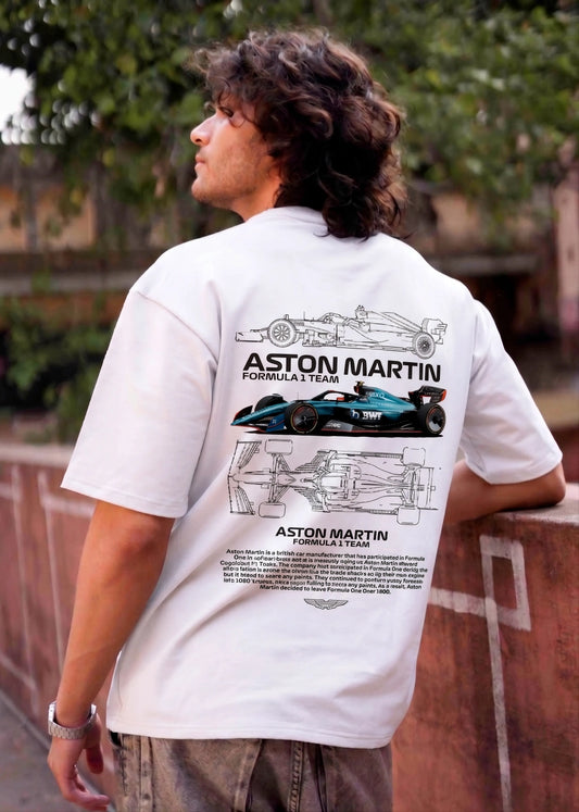 Aston_Martin_Model_White_Oversized_Back_T-shirt