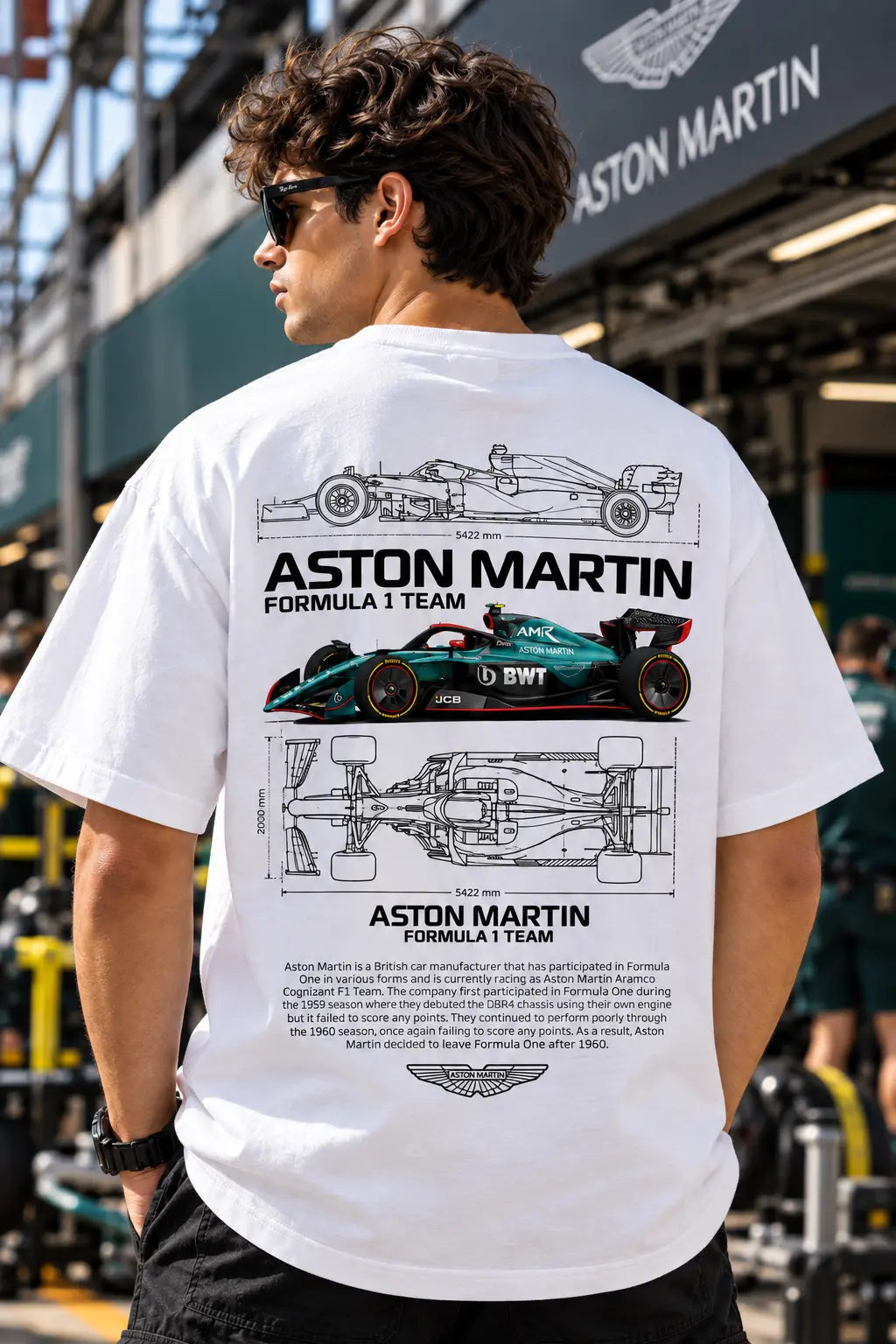 Aston Martin F1 Team Oversized Tee – Shade And Thread