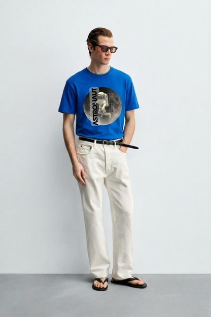 Astronaut_Blue_Front_Model_T-shirt