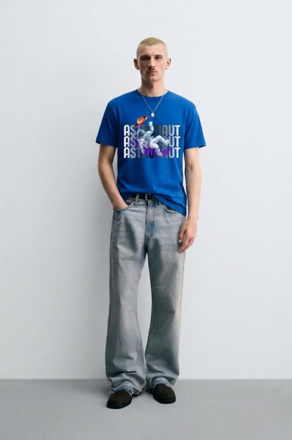 Astronaut_Style_2_Blue_Model_T-shirt