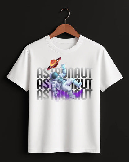 Astronaut_Style_2_White_Front_T-shirt