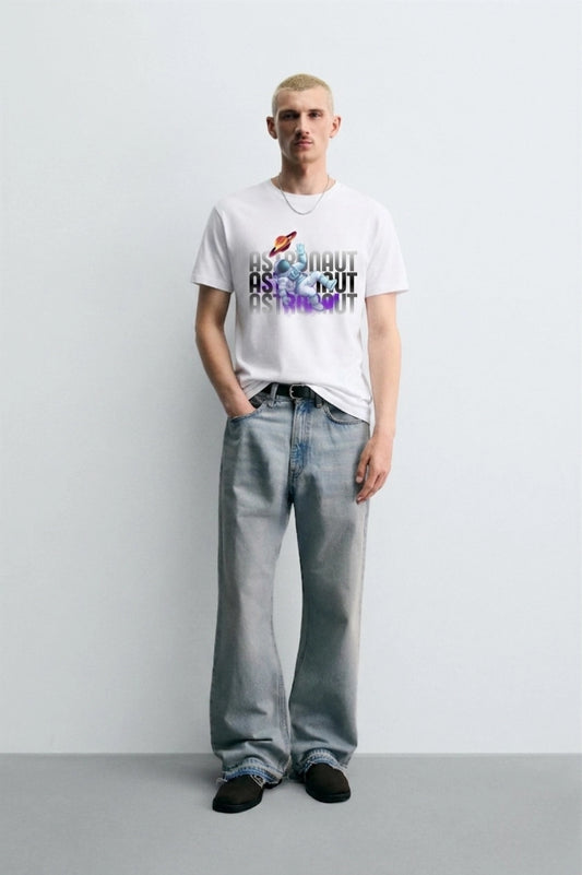 Astronaut_Style_2_White_Model_T-shirt