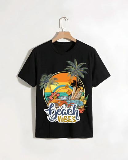 Beach_Vibes_Black_T-shirt