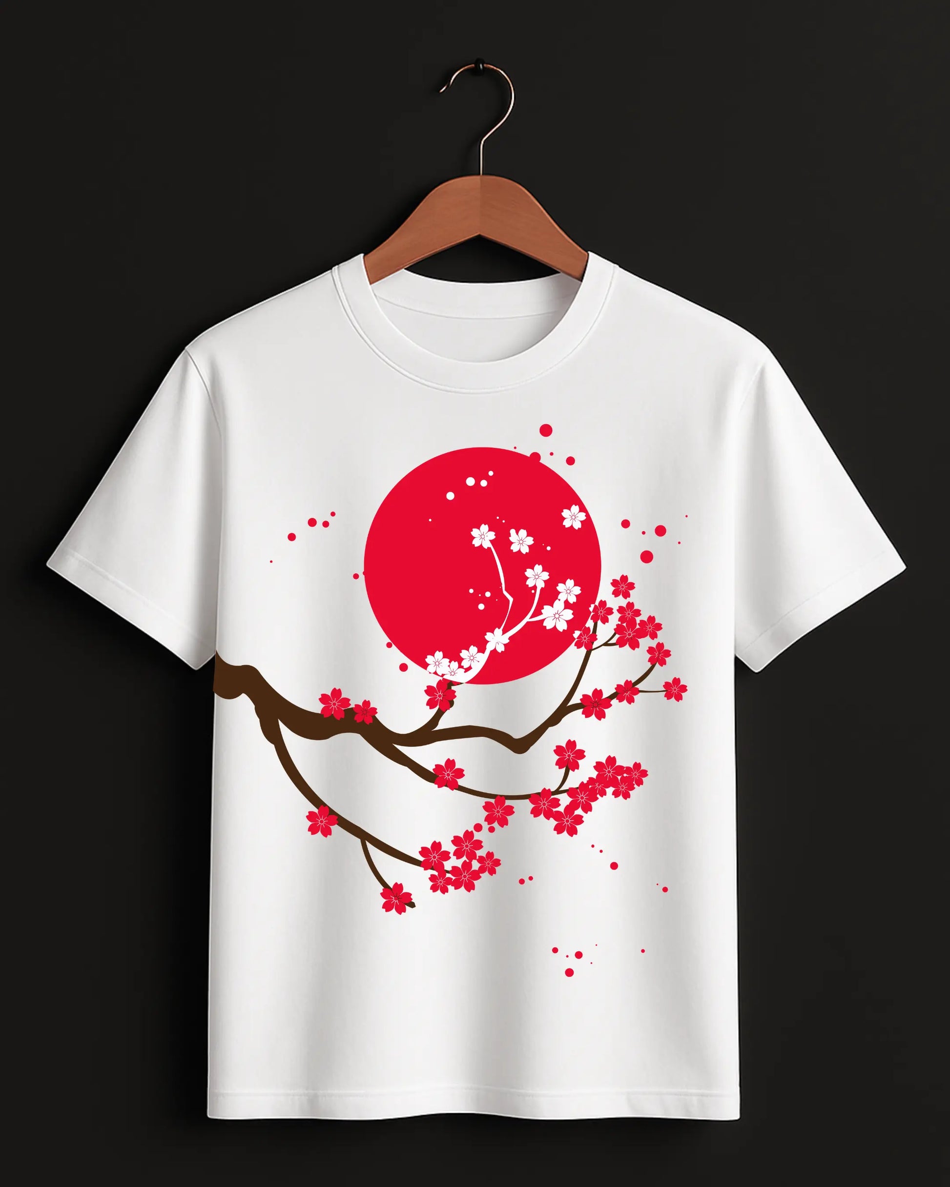 Cherry_Blossom_White_Front_T-shirt