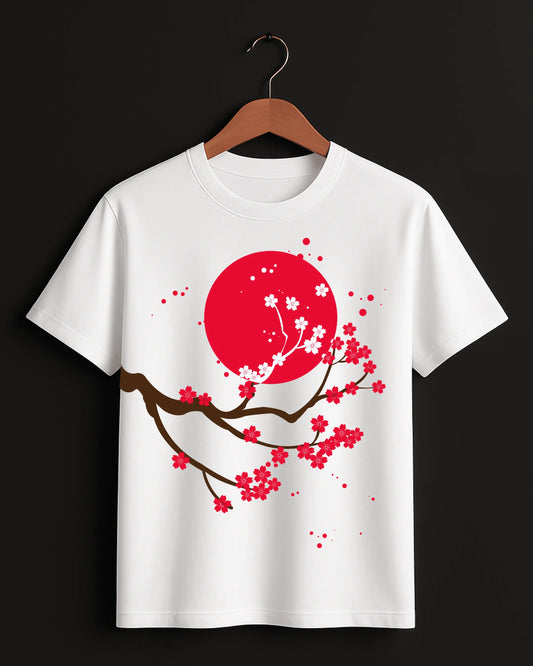 Cherry_Blossom_White_Front_T-shirt
