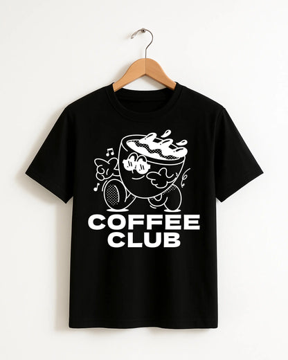 Coffee_Club_Style_3_Black_Front_T-shirt