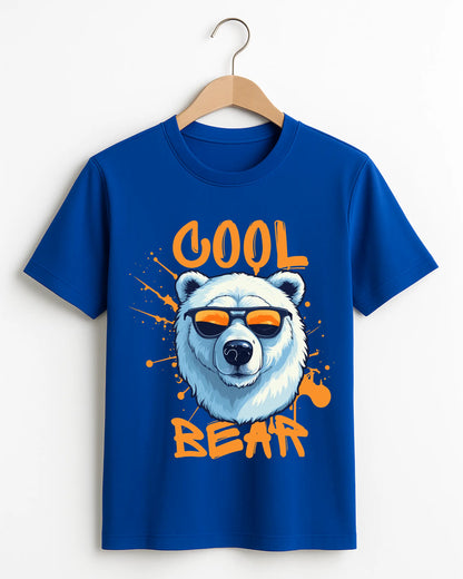 Cool_Bear_Blue_Front_T-shirt
