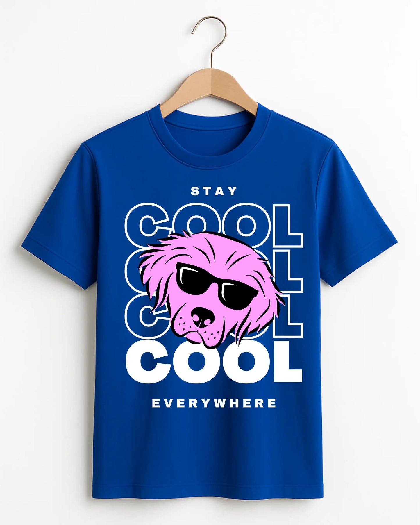 Cool_Dog_Blue_Front_T-shirt