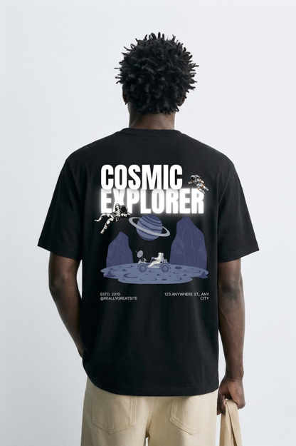 Cosmic_Explorer_Black_Back_Model_T-shirt