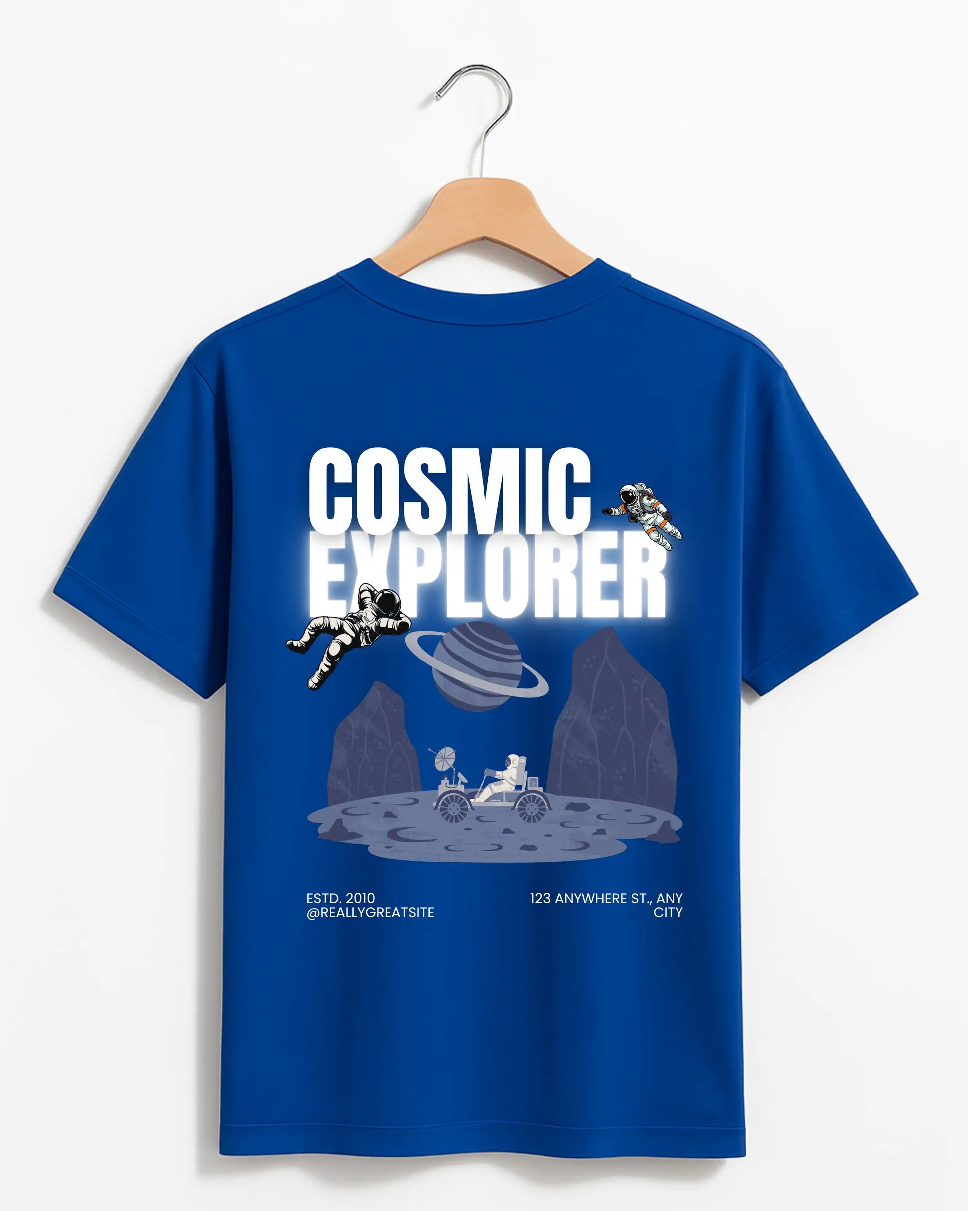 Cosmic_Explorer_Blue_Back_T-shirt