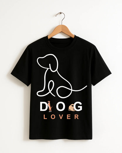 Dog_Lover_Black_Front_T-shirt