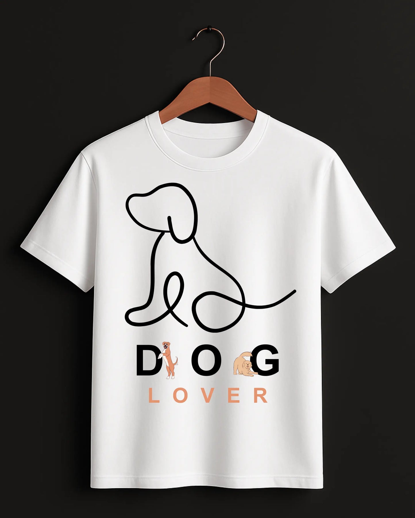 Dog_Lover_White_Front_T-shirt