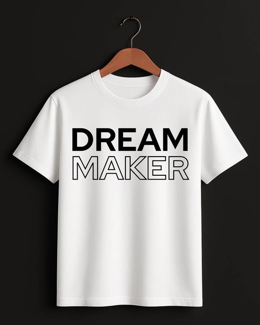 Dream_Maker_White_Front_T-shirt