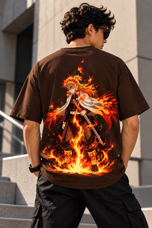 Demon Slayer Oversized Graphic Tee – Shade And Thread