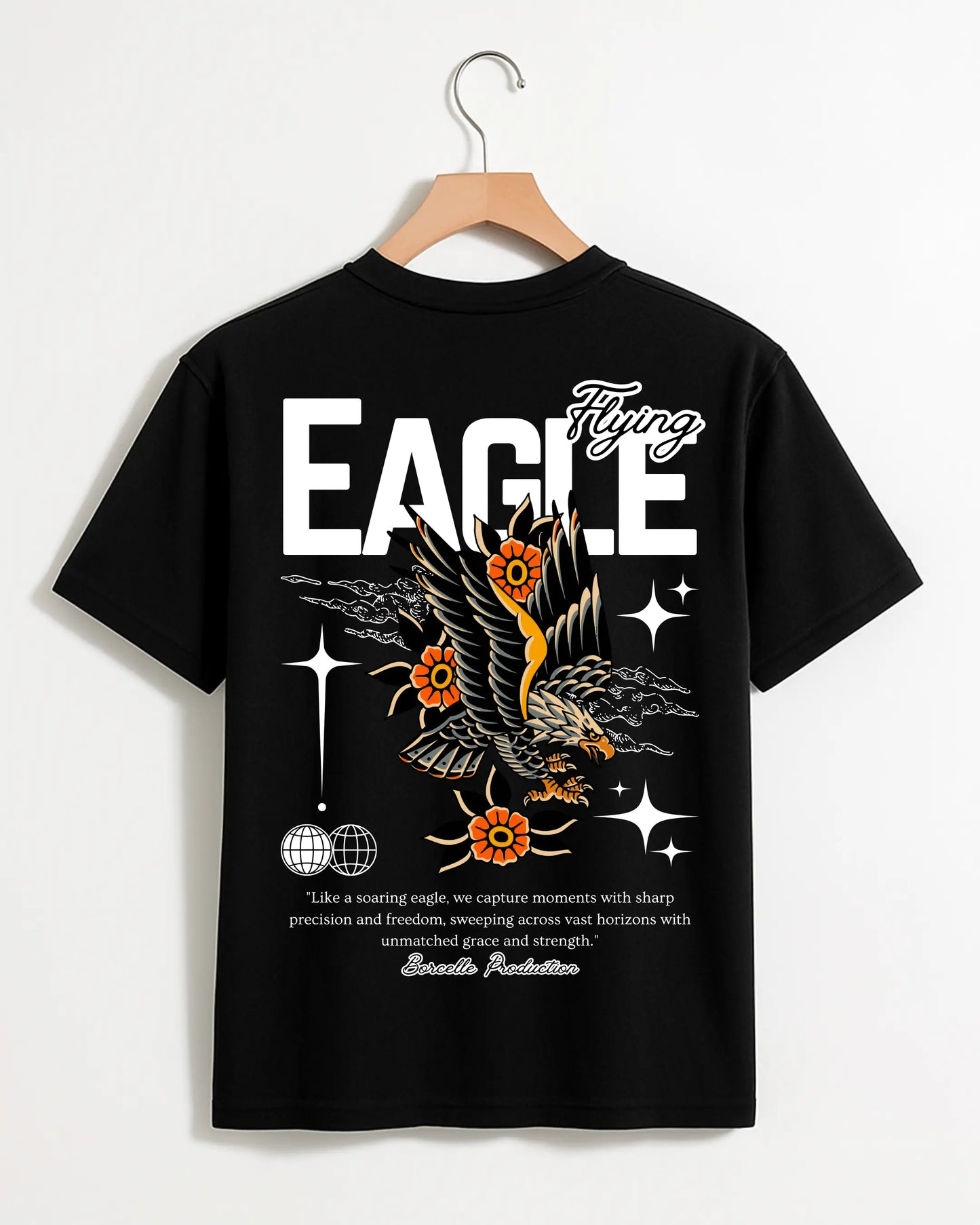Flying_Eagle_Black_Back_T-shirt