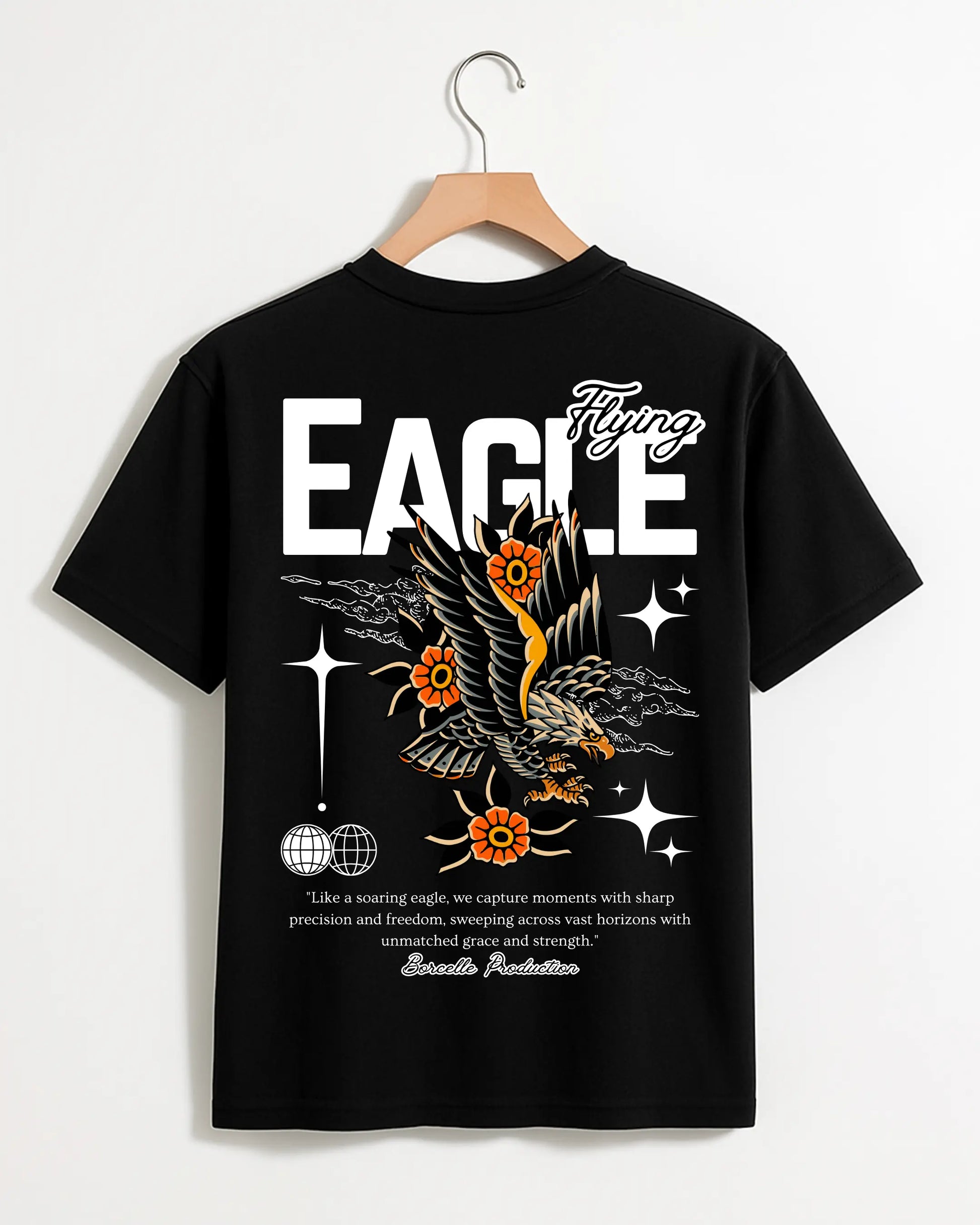 Flying_Eagle_Black_Back_T-shirt