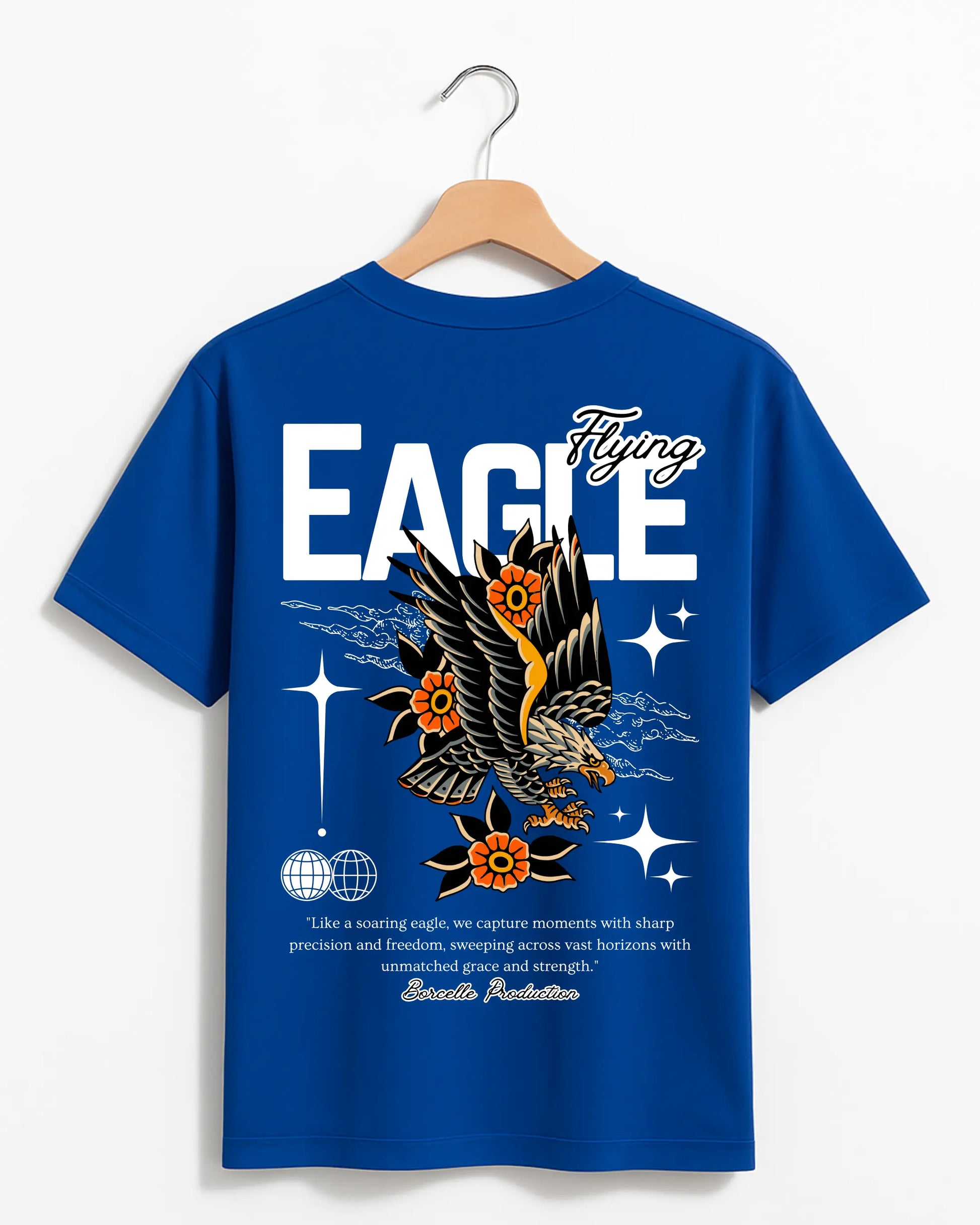 Flying_Eagle_Blue_Back_T-shirt