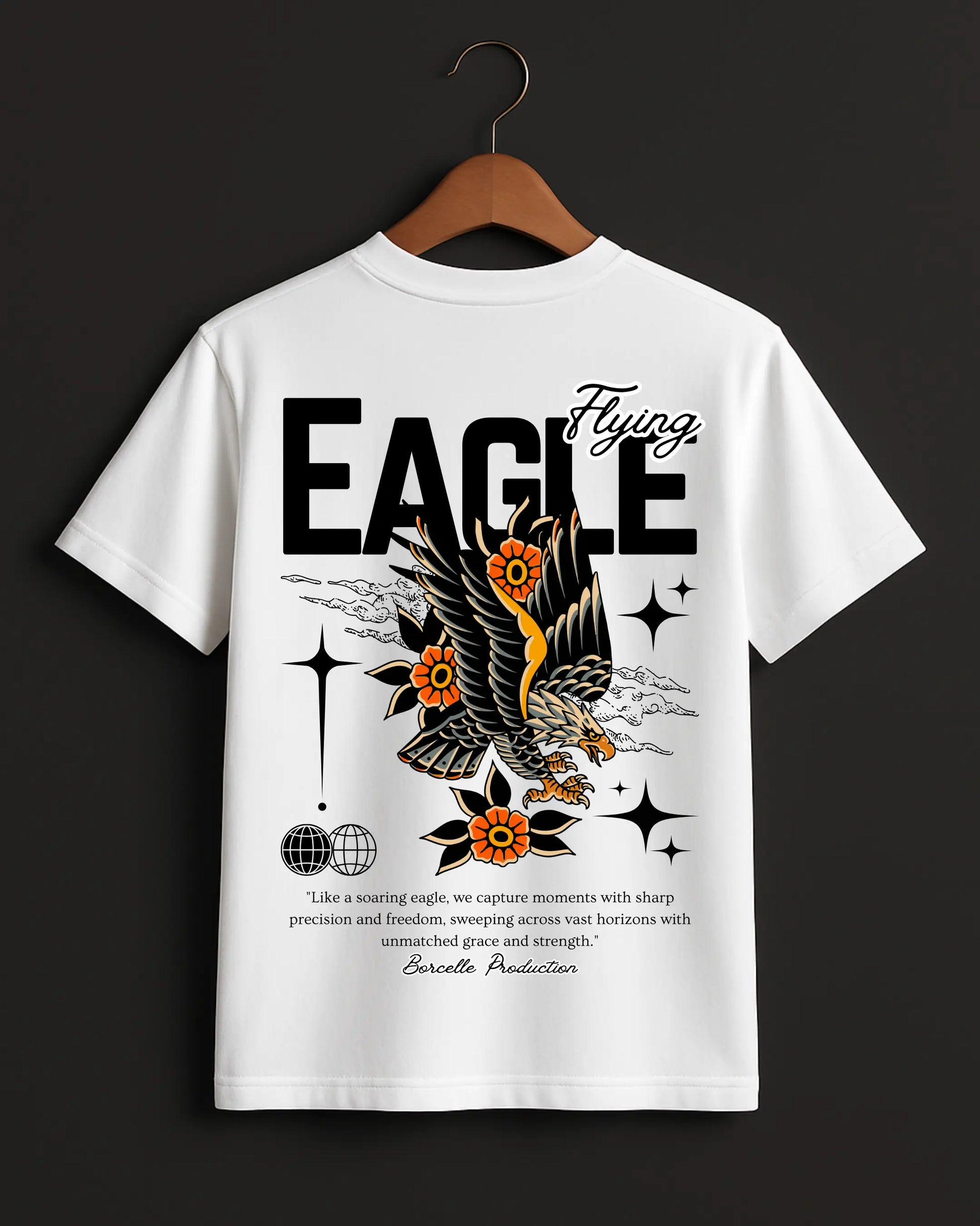 Flying_Eagle_White_Back_T-shirt