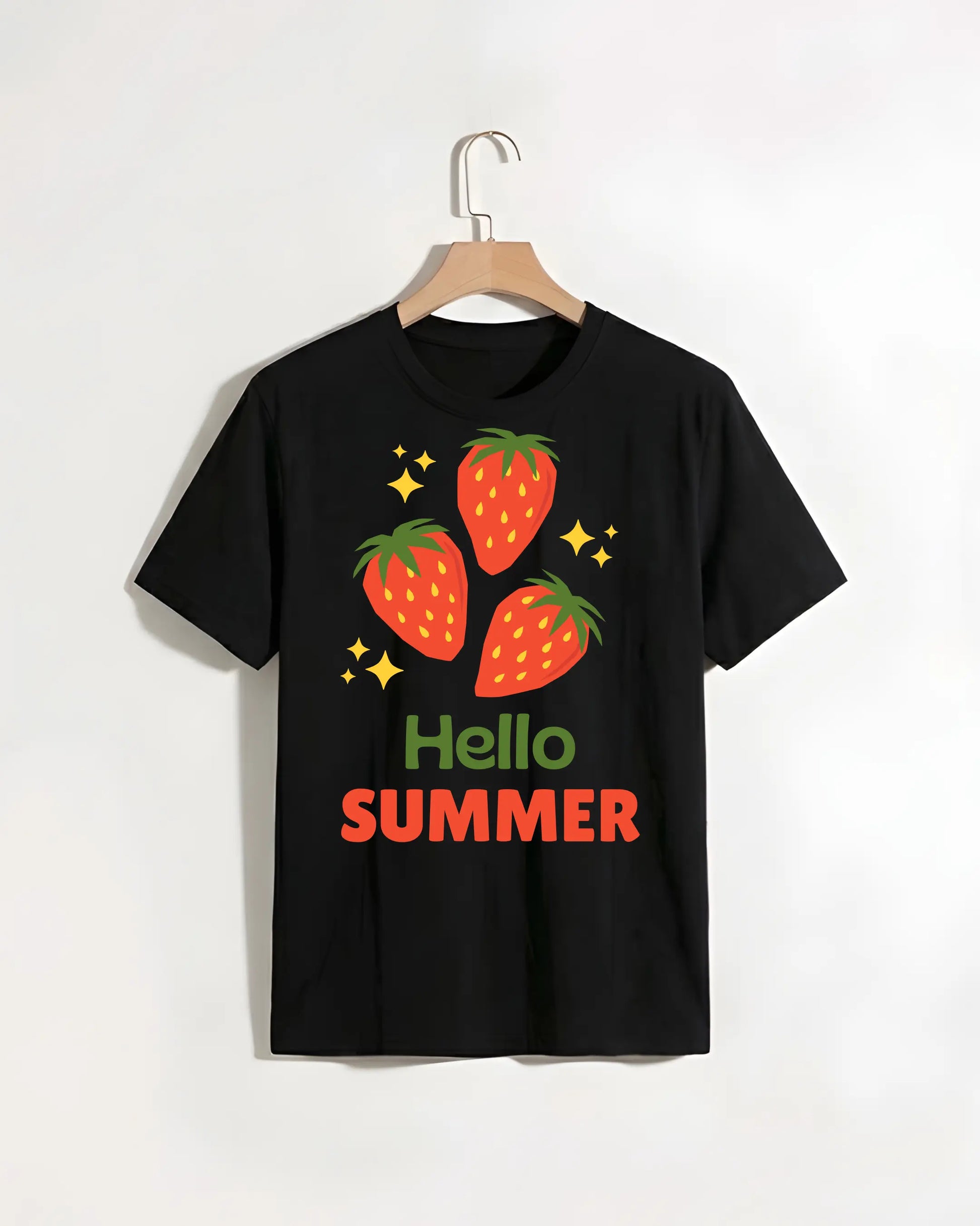 Hello_Summer_Black_T-shirt