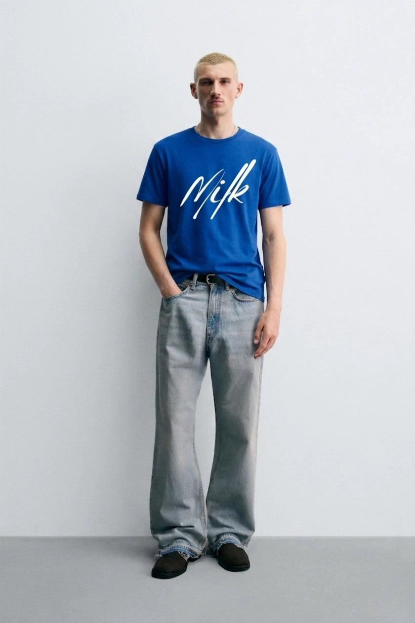 Milk_Blue_Model_T-shirt