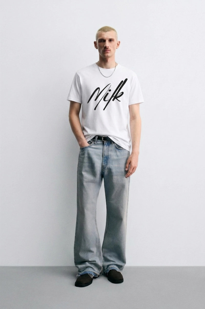 Milk_White_Model_T-shirt