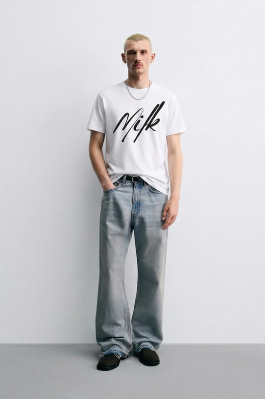 Milk_White_Model_T-shirt