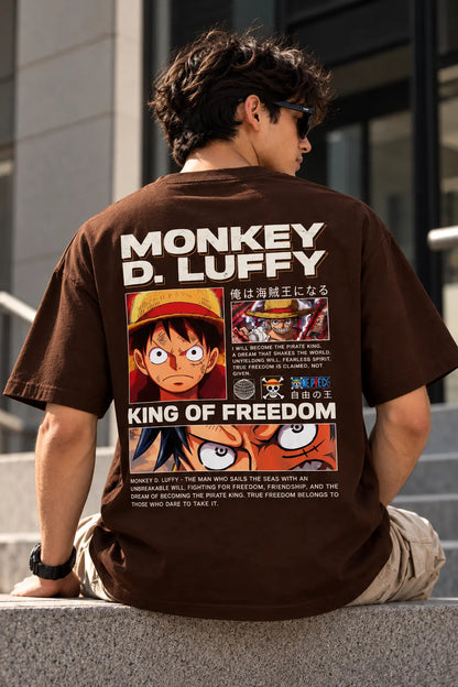 Luffy Oversized Graphic Tee – Shade And Thread
