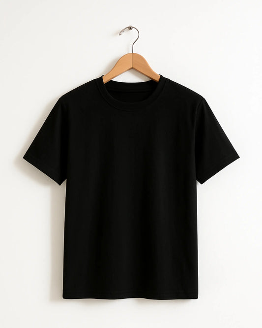 Plain_Black_Front_T-shirt