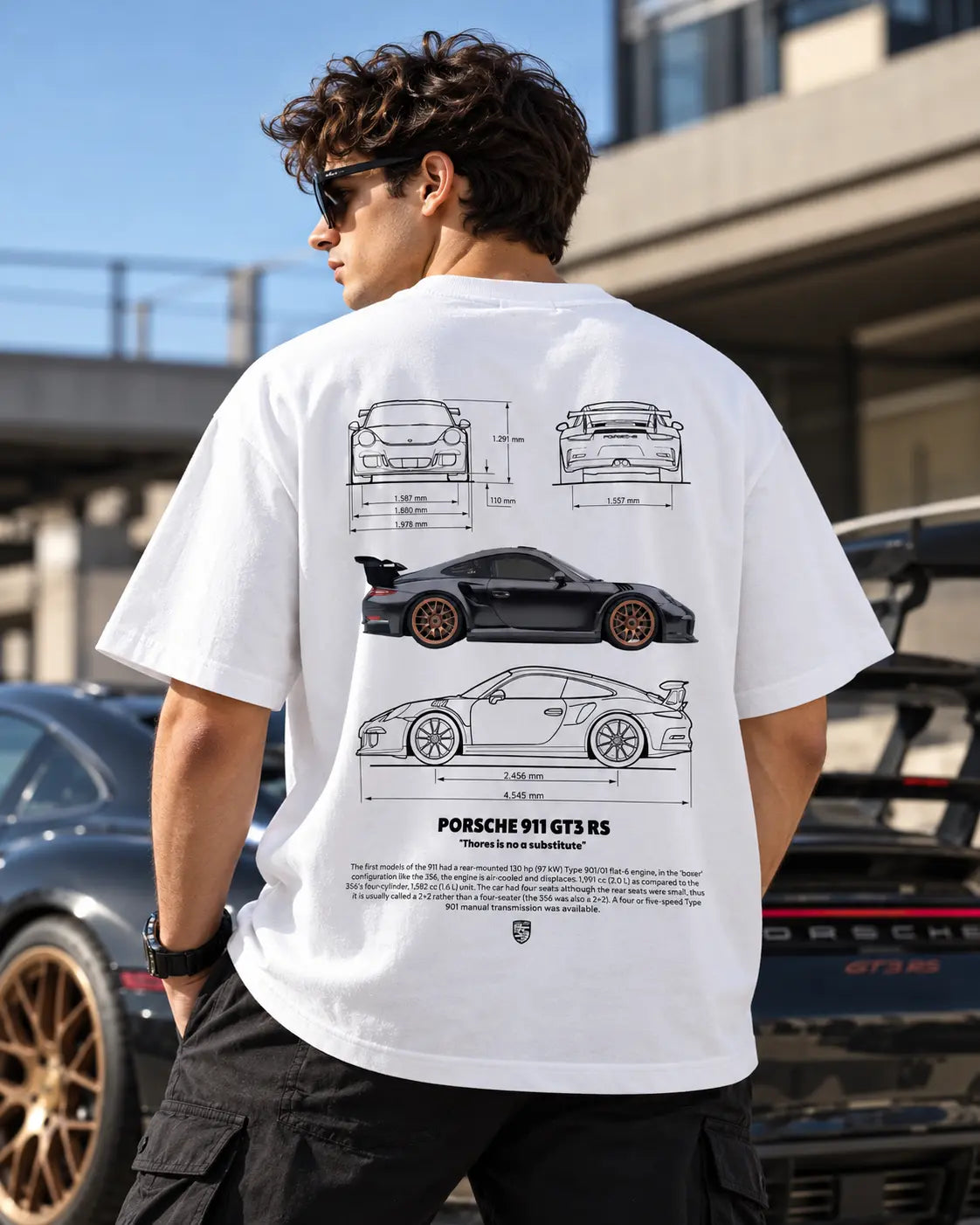 Porsche Oversized Graphic Tee – Shade And Thread