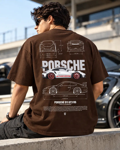 Porsche Oversized Graphic Tee – Shade And Thread