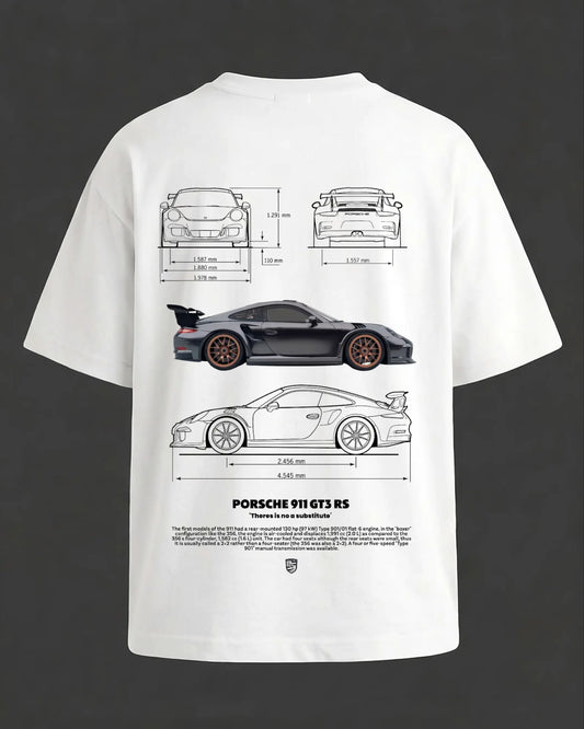 Porsche_White_Oversized_Back_T-shirt