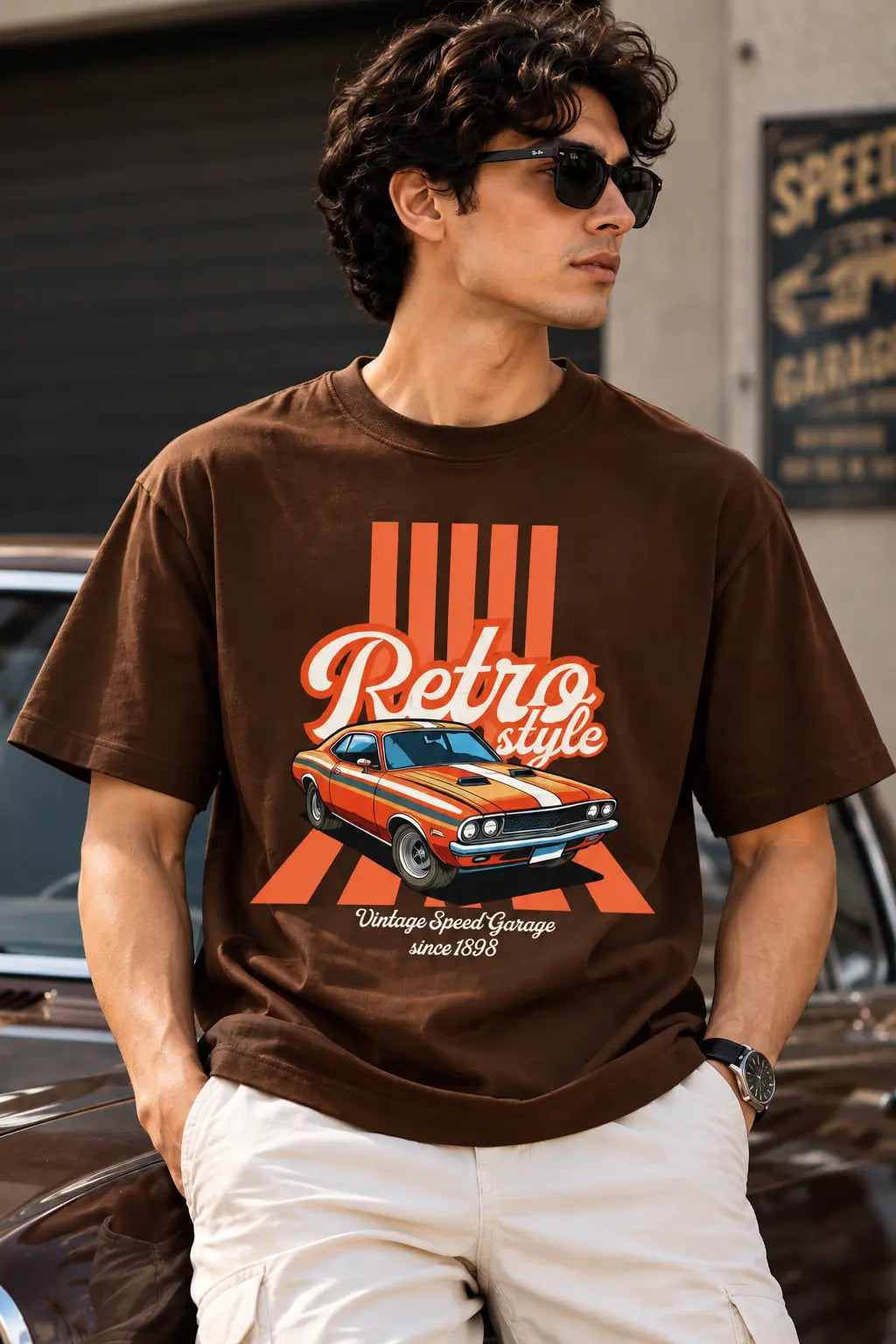 Retro Style Oversized Tee – Shade And Thread