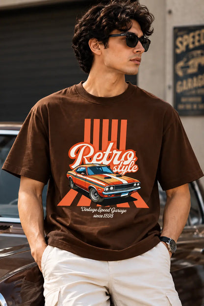 Retro Style Oversized Tee – Shade And Thread