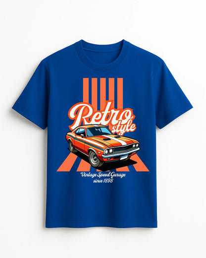 Retro_Style_Blue_Front_T-shirt