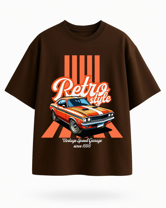 Retro_Style_Brown_Oversized_Front_T-shirt