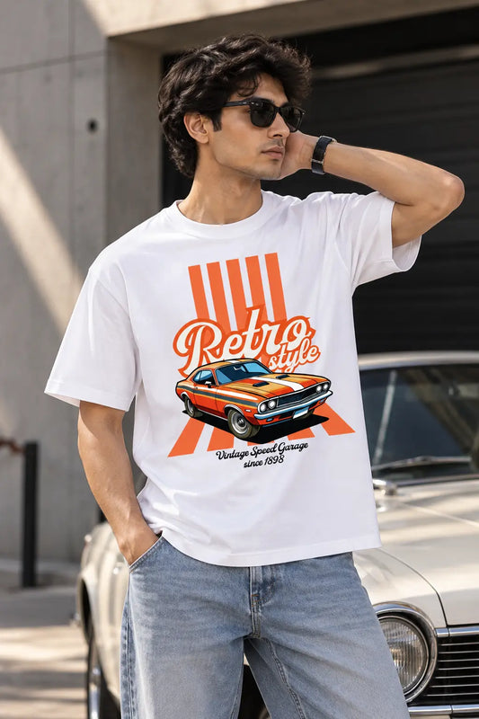 Retro Style Oversized Tee – Shade And Thread