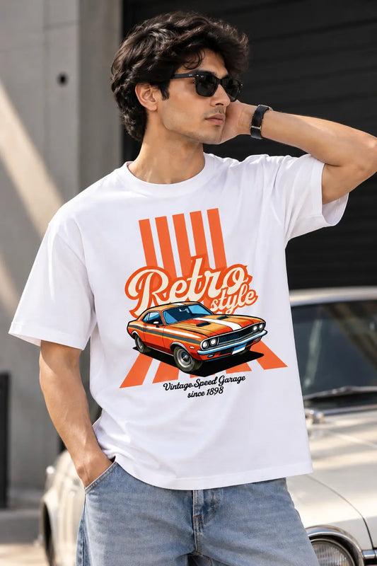 Retro Style Oversized Tee – Shade And Thread