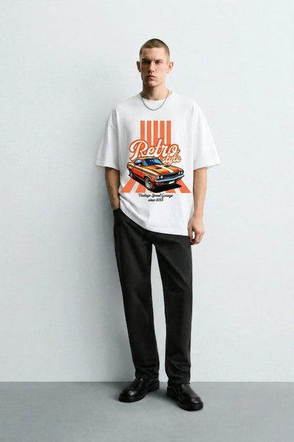 Retro_Style_White_Oversized_Front_Model_T-shirt