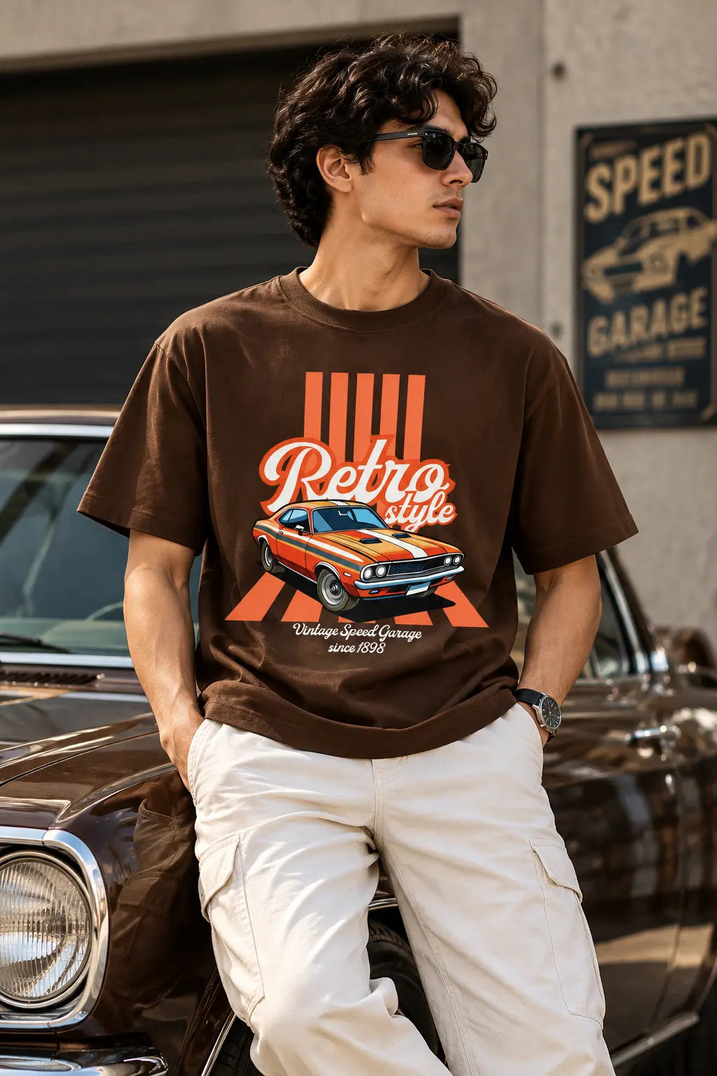 Retro Style Oversized Tee – Shade And Thread