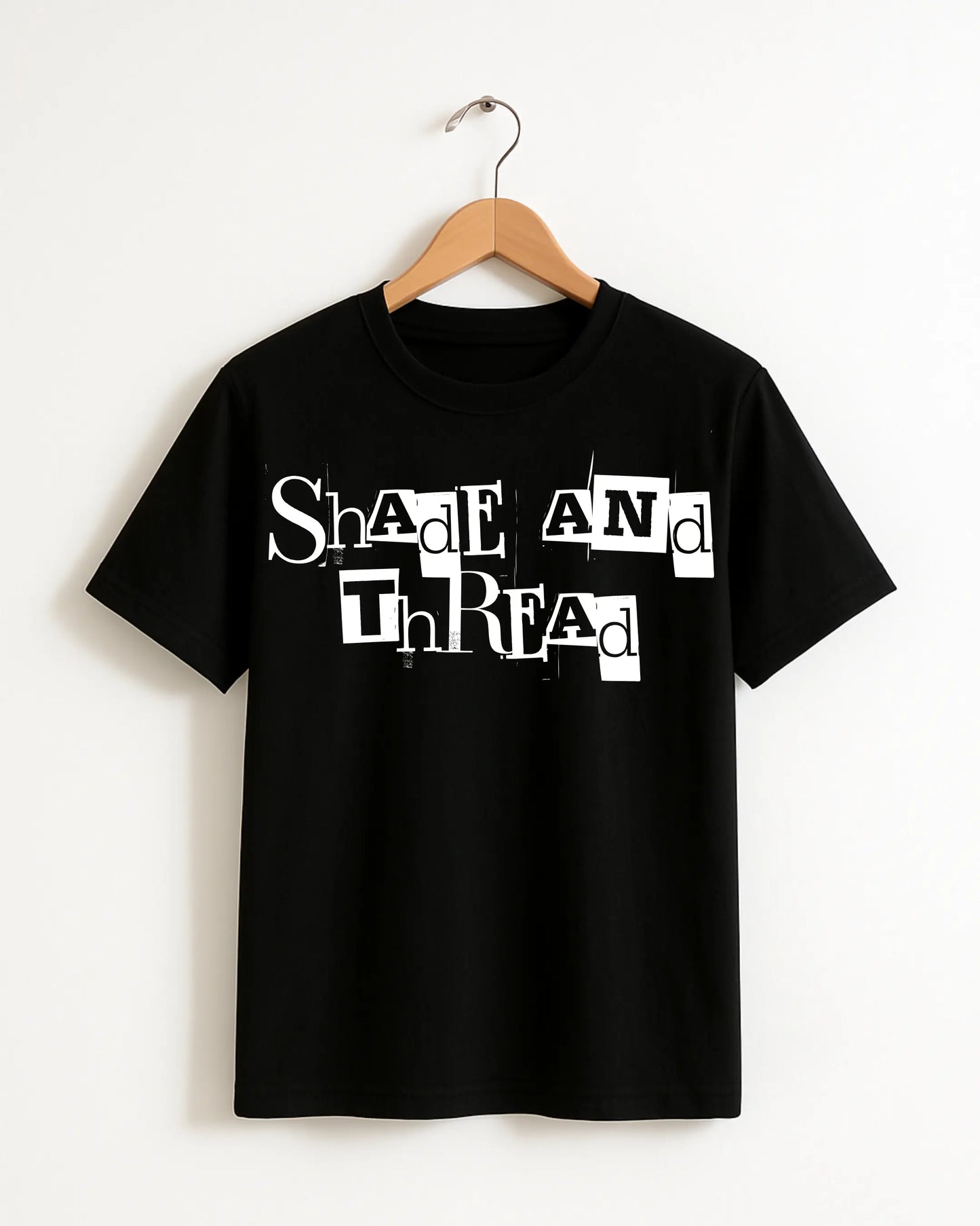 Shade_And_Thread_Style_3_Black_Front_T-shirt
