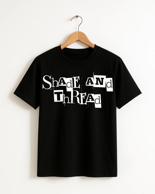 Shade_And_Thread_Style_3_Black_Front_T-shirt