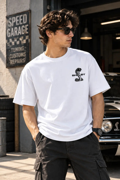 Mustang Oversized Graphic Tee – Shade And Thread