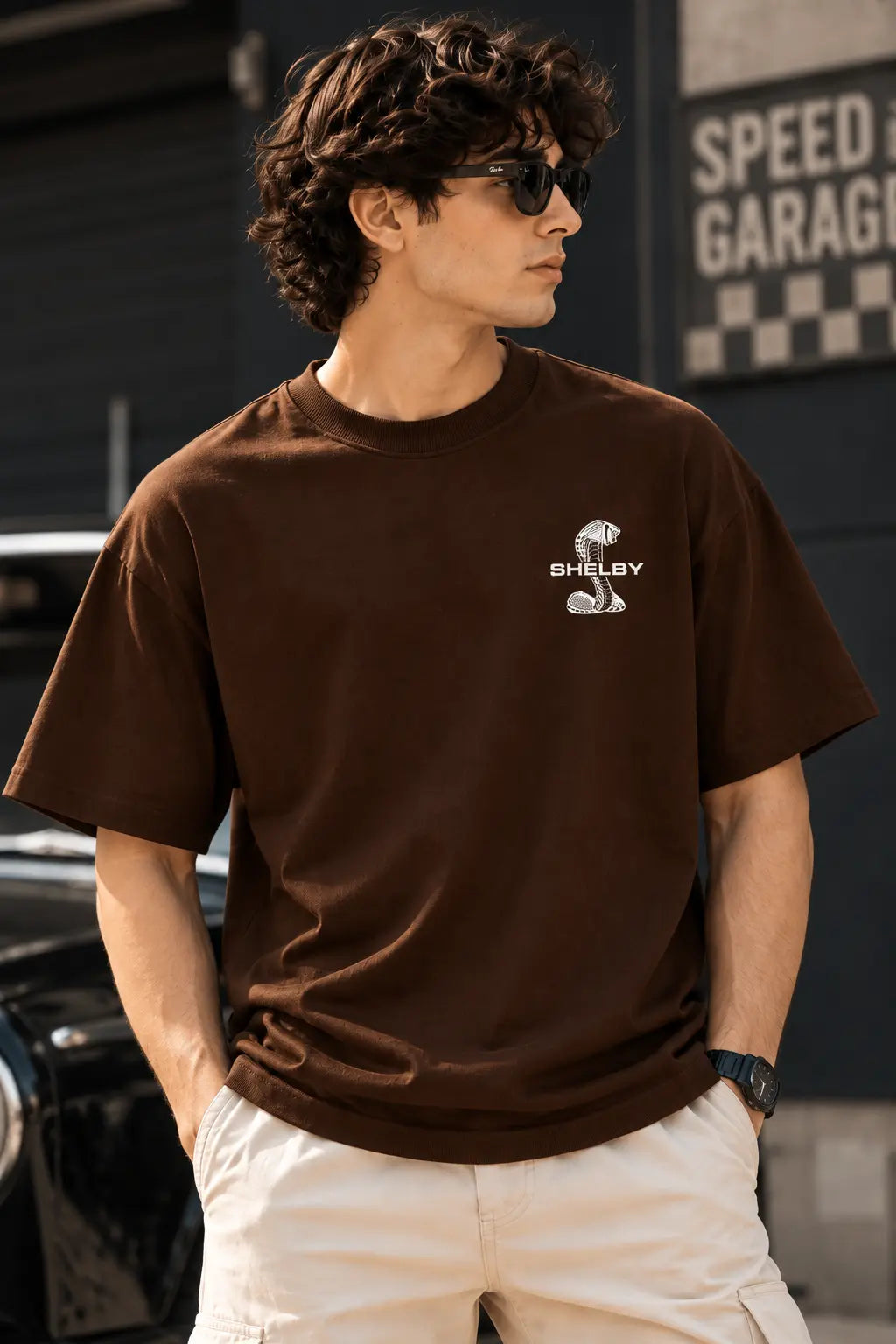 Mustang Oversized Graphic Tee – Shade And Thread
